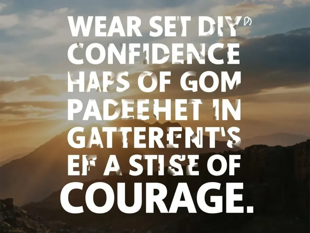 Self-Confidence and Courage Quotes