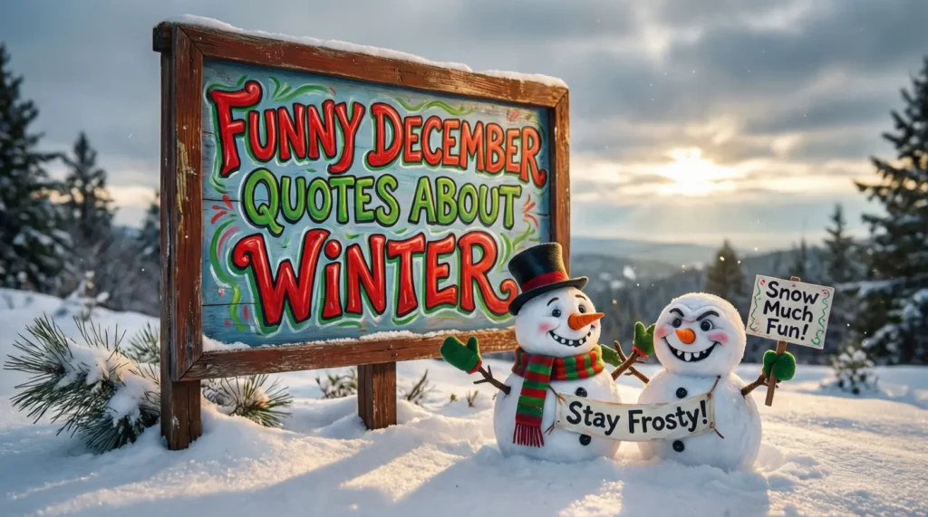 Funny December Quotes About Winter
