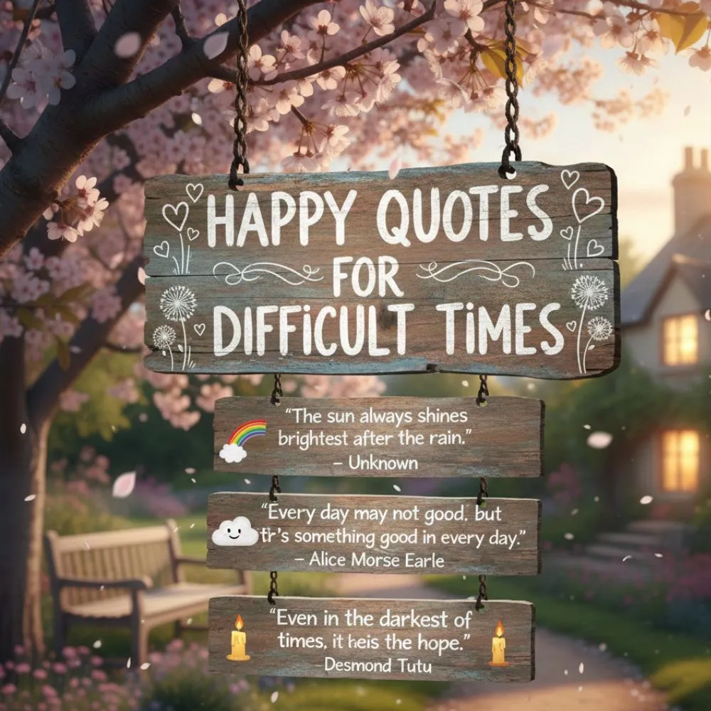 Happy Quotes for Difficult Times
