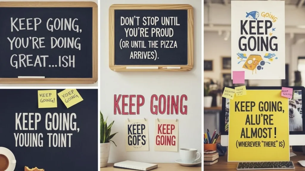 Keep Going Quotes Funny