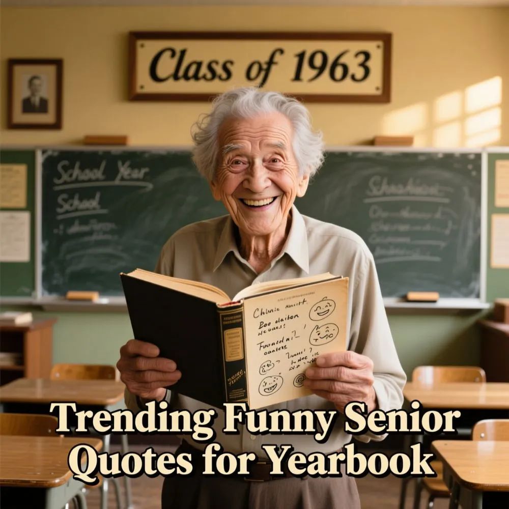 Trending Funny Senior Quotes for Yearbook