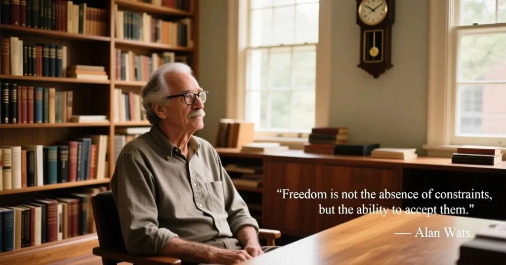 Alan Watts Quotes on Freedom and Acceptance