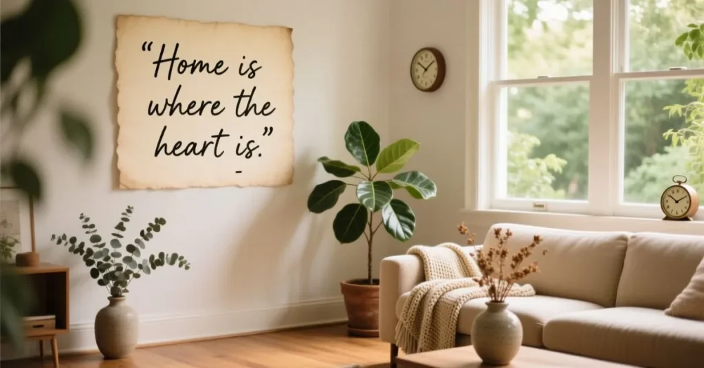 Cozy and Aesthetic Home Quotes