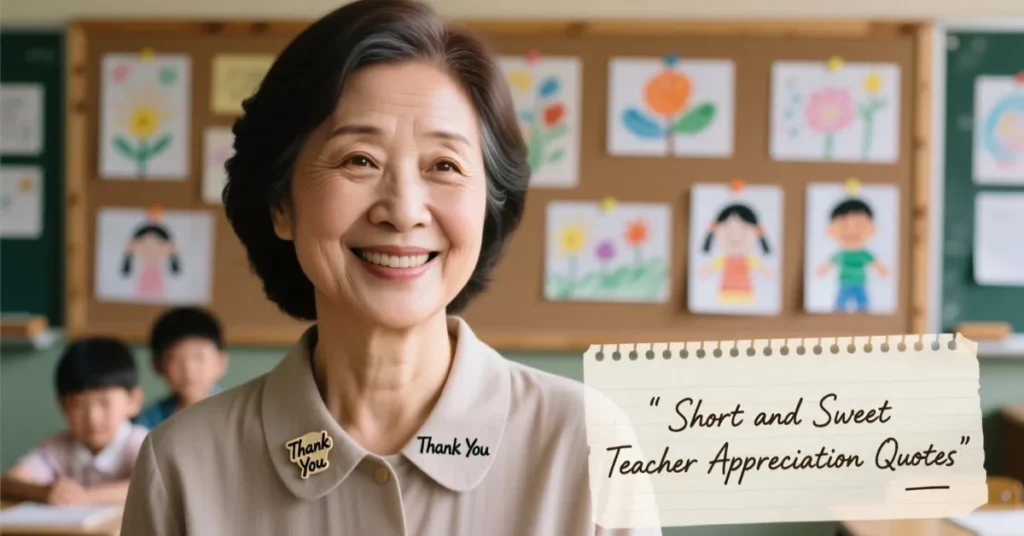 Short and Sweet Teacher Appreciation Quotes