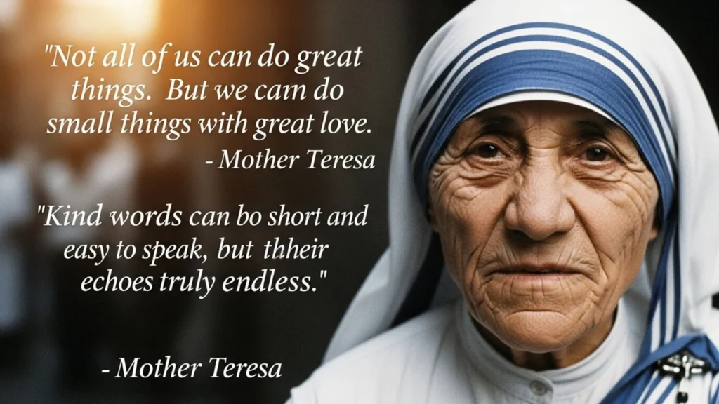 Mother Teresa Quotes on Kindness and Compassion