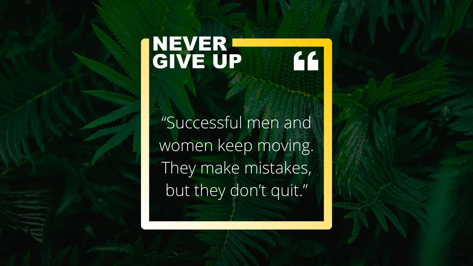 Never Give Up Quotes
